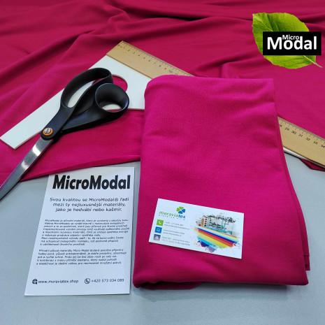 Balíček 1metr - Jednolíc elastický hebký MICROMODAL/Lycra8% cyklám 3361 (0,44kg)